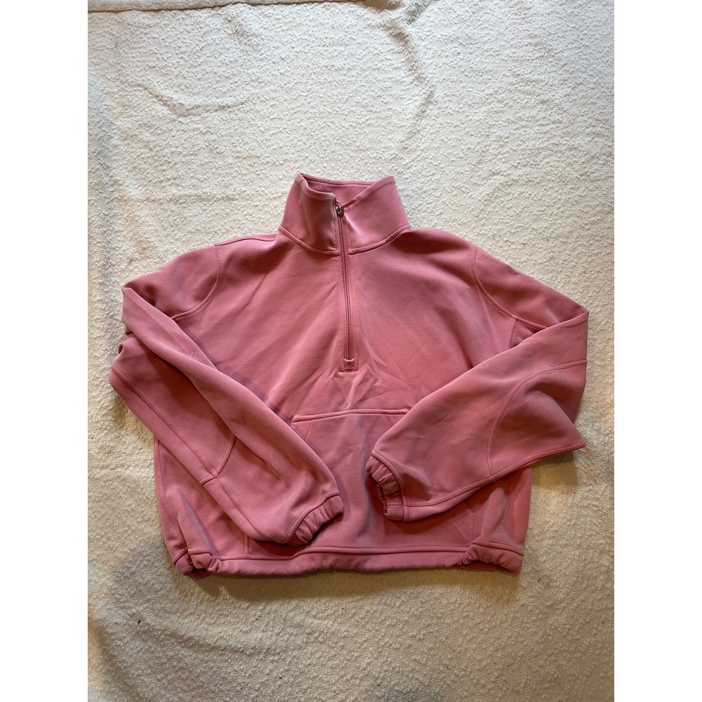 Lululemon AirStyle Half Zip Pullover Pink LW3IDXS Size 4